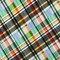 Black-Green-Muti Plaid Printed Stretch Polyspan Jersey Knit Fabric By the Yard
